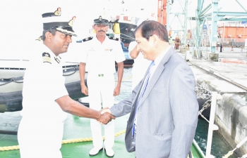 Indian Coast Guard Ship Samarth (ICGS Samarth) Visits Madagascar