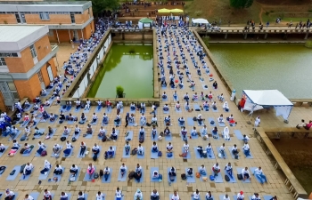 Celebration of International Day of Yoga,21st June 2019, at the University of Antananarivo