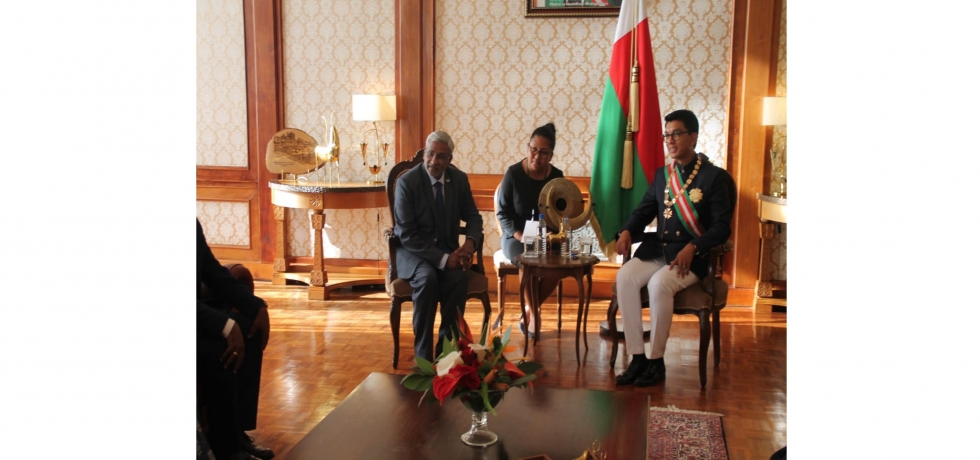 Secretary-ER Shri Dammu Ravi took part in Investiture Ceremony of President of Madagascar  Dec 2023